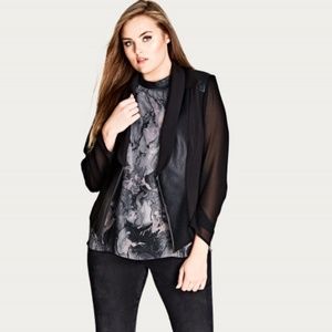 NWT City Chic Sharp and Sheer Blazer